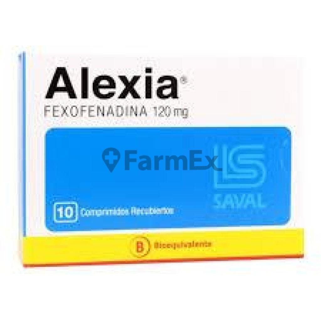 Alexia 120 mg x 10 comprimidos Farmex-Fonasa-Persistente